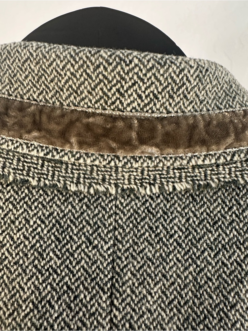Banana Republic Gray Tweed Velvet-Trim Blazer - Picture 8 of 11